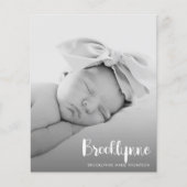 Prijs Eenvoudige aankondiging foto's (Voorkant)