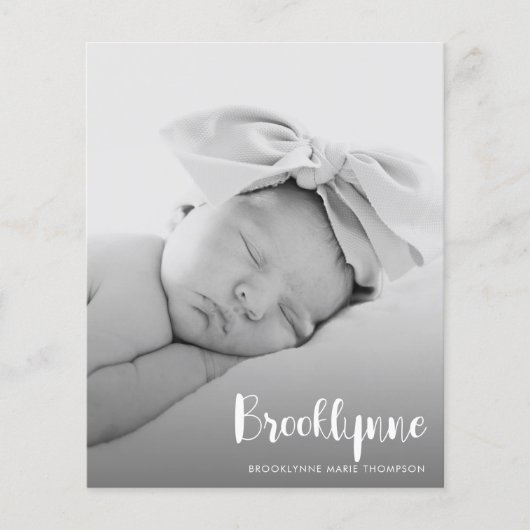 Prijs Eenvoudige aankondiging foto's (Voorkant)