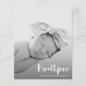 Prijs Eenvoudige aankondiging foto's (Voorkant)