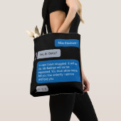 Prijs en vooroordeel Telefoontekst - Mr. Darcy & L Tote Bag (Dichtbij)