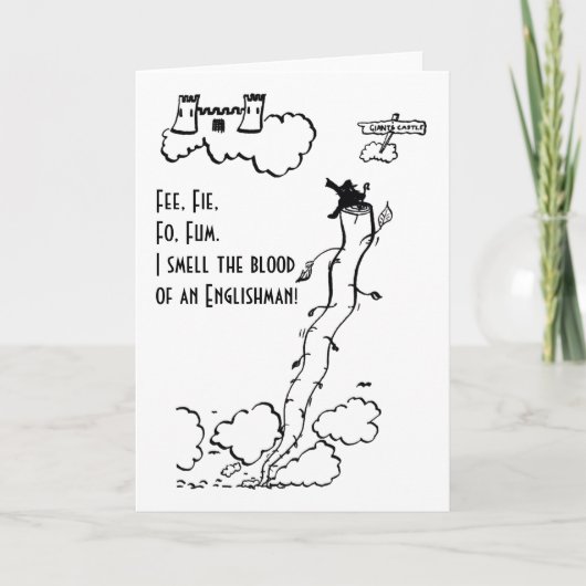 Prijs, Fie, FO, Fum! Feestdagen Kaart (Voorkant)