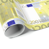 Prijs Geld 200 Euro Bank Notes Pattern Cadeaupapier (Rol Hoek)