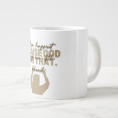 Prijs God geloof geïnspireerd  Grote Koffiekop (Voorkant rechts)
