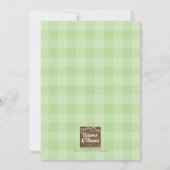 Prijs God Groene Theepot met Schriftuur Theepartij Kaart (Achterkant)