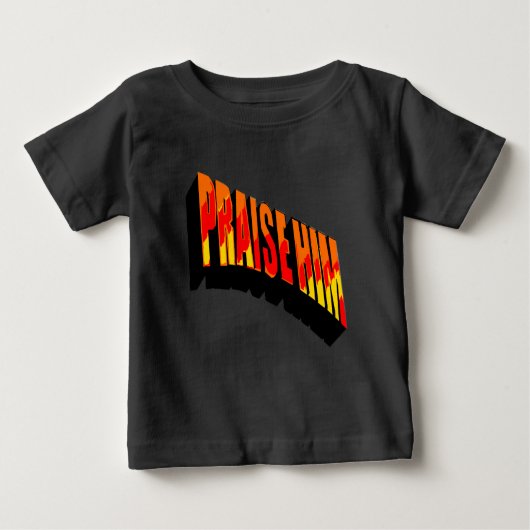 Prijs hem Baby Bodysuit (Voorkant)