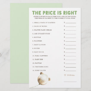 Prijs is de juiste Baby shower