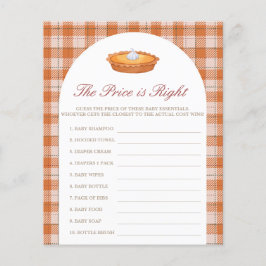 Prijs is Right Cutie Pie Baby shower Game