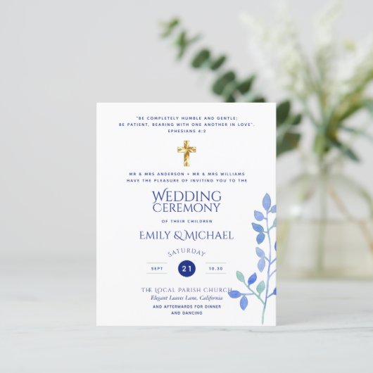 Prijs katholieke Christelijke bruiloft (Staand voorkant)