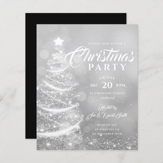 Prijs kerstfeest Sparkle Silver Holiday (Voorkant / Achterkant)