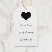 Prijs Label Hart Uw Info Bedrijf (Achterkant)