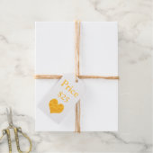 Prijs Label Hart Uw Info Bedrijf (Met Koord)