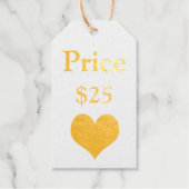 Prijs Label Hart Uw Info Bedrijf (Voorkant)