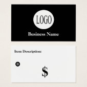 Prijs Label Label detailhandel Visitekaartje (Voorkant /achterkant)