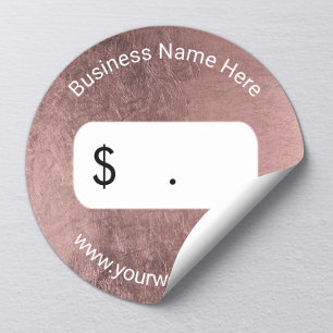 Prijs Label Moderne Roos Gold Leaf