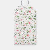 Prijs Labels bloemenpatroon ontwerp 4k kwaliteit Cadeaulabel (Achterkant)