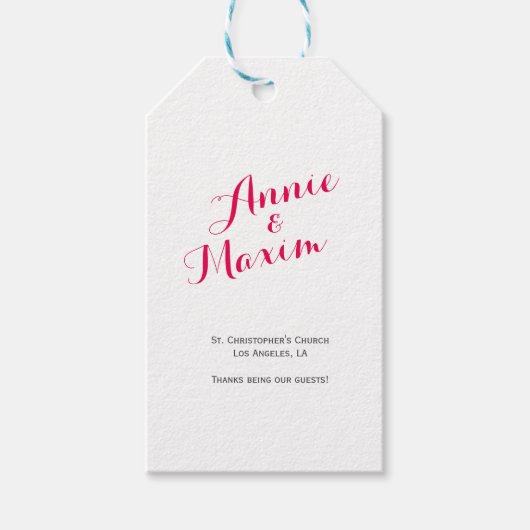 Prijs Labels Roze gemarmerd Cadeaulabel (Voorkant)