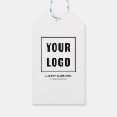 Prijs Logo Eenvoudige professionele cadeau Labels Cadeaulabel (Achterkant)