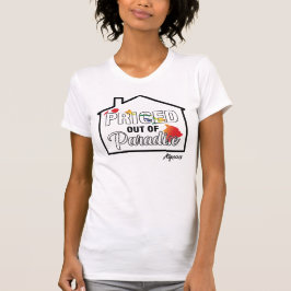 Prijs Out of Paradise T-Shirt [Zwart/Regenboog]