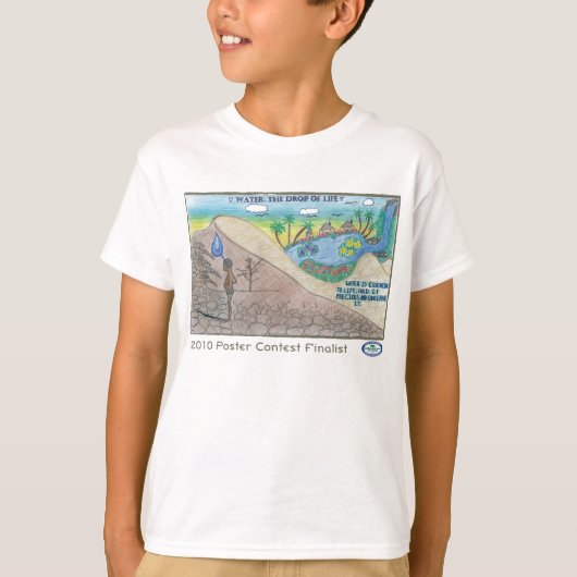 Prijs Poster waterbewustzijn T-shirt (Voorkant)