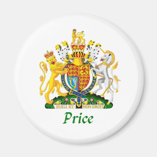 Prijs Shield van Groot-Brittannië Magneet (Voorkant)