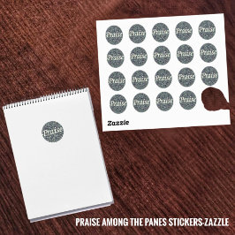 Prijs tussen de panelen ronde sticker