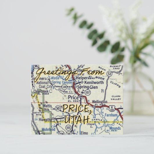 Prijs Utah  Briefkaart (Staand voorkant)