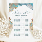 Prijs van de blauw- en goudmatige Art Liquid Ink S Menu