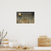 "Prijs van de vrijheid" Herdenking van de Tweede W Poster (Keuken)