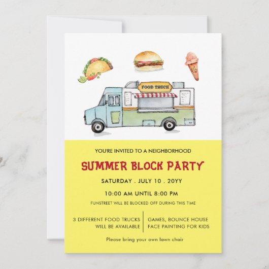 Prijs van het zomerblok aankondiging (Voorkant)