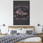 Prijs Van Kennis Canvas Afdruk (Insitu (Slaapkamer))