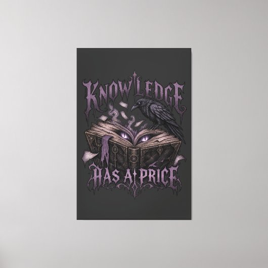 Prijs Van Kennis Canvas Afdruk (Voorkant)