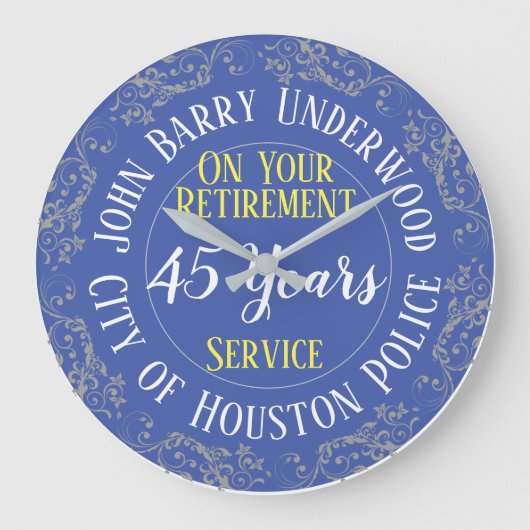 Prijs van politie met jaren uitbetaald grote klok (Voorkant)