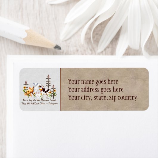 Prijs van Pythagoras Vegetarian Etiket (Insitu)