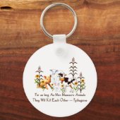 Prijs van Pythagoras Vegetarian Sleutelhanger (Voorkant)