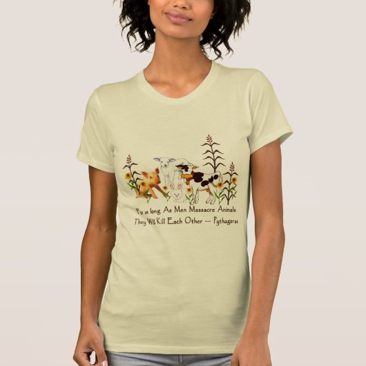 Prijs van Pythagoras Vegetarian T-shirt (Voorkant)