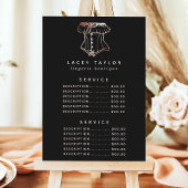 Prijs van vintage korset logo lingerieservice menu