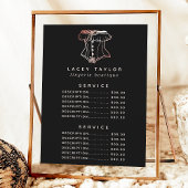 Prijs van vintage korset logo lingerieservice menu