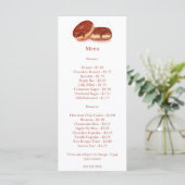 Prijs van waterverf chocolade geglazuurde donuts menu (Staand voorkant)