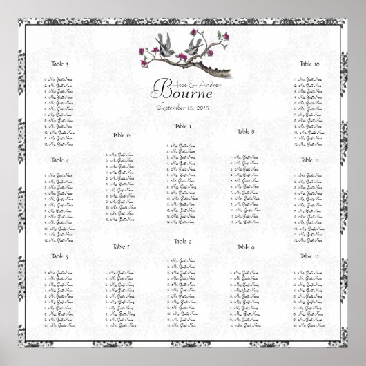 Prijs vanaf $ 12,80  vogelpruimen poster (Voorkant)