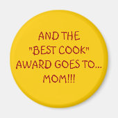 PRIJS VOOR BESTE KOK MAGNEET (Voorkant)