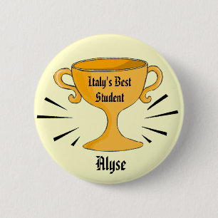  prijs voor beste studenten ronde button 5,7 cm