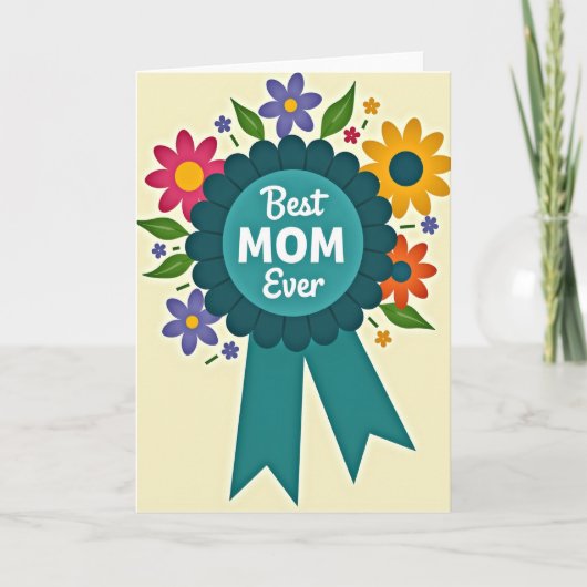 Prijs voor de Beste Moeder Ooit Kaart (Voorkant)