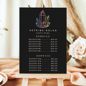 Prijs voor de Crystal Service Gemstone Rainbow Qua Menu