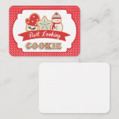 Prijs voor de mooiste cookie notitiekaartje (Voorkant / Achterkant)