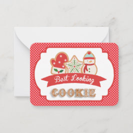 Prijs voor de mooiste cookie notitiekaartje