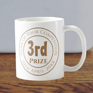 Prijs voor de wedstrijd 3de prijs koffiemok