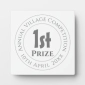 Prijs voor de wedstrijd fotoplaat (Voorkant)