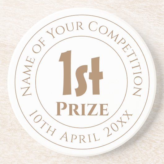 Prijs voor de wedstrijd zandsteen onderzetter (Voorkant)