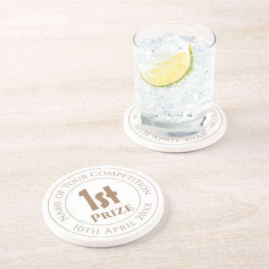 Prijs voor de wedstrijd zandsteen onderzetter (Zijkant)