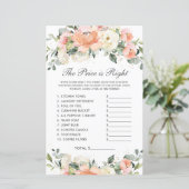 Prijs voor elk Ivory Floral Shower is juist (Staand voorkant)